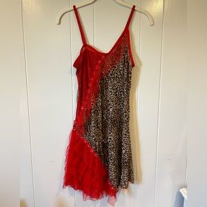 Vintage Mesh Leopard Print Night Gown